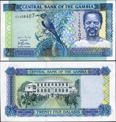 Гамбия. 25 даласи (Unc) 2001