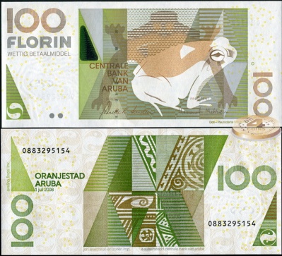 Аруба. 100 флоринов (Unc) 2008