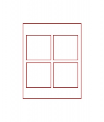 Бокс увеличенной высоты d-box. 4 ячейки (Lindner)