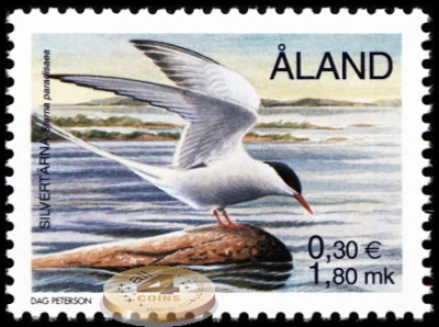 Аландские острова. 2000. Полярная крачка (Почтовая марка. MNH OG)