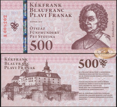 Венгрия [Sopron]. 500 кекфранков (Unc) 2010