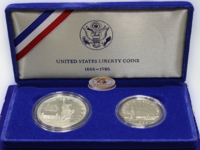 США. Официальный набор. (Proof. Серебро) 1986