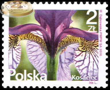 Польша. 2016. Ирис [Íris] (Почтовая марка. MNH OG)