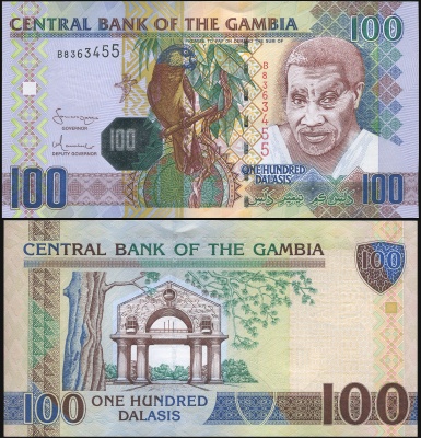Гамбия. Банкнота 100 даласи. ND (2006). Unc. Бумага. Кат# P.29a