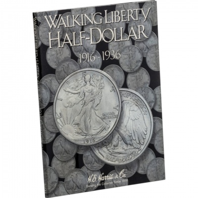 Альбом-фолдер для монет 50 центов США 1916-36 (Harris)
