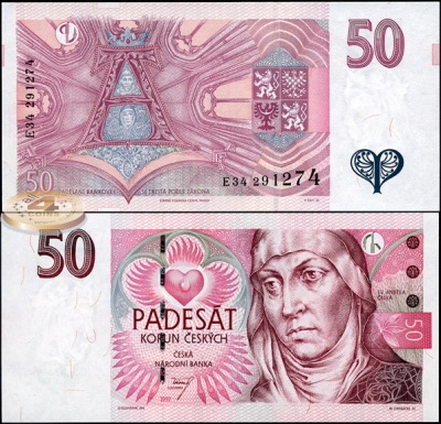 Чешская республика. 50 крон (Unc) 1997