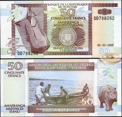Бурунди. 50 франков (Unc) 2005