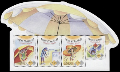Новая Зеландия. 2015. Здоровье детей в Новой Зеландии (Малый лист. MNH OG)