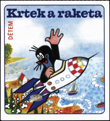Чехия. 2013. Крот и ракета. Буклет (Малый лист. CTO Гашеная)
