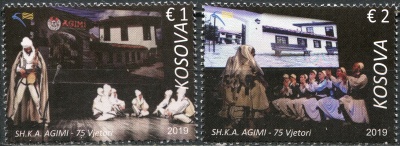 Косово. 2019. 75-летие театральной студии SHKA Agimi (Серия Почтовых марок. MNH OG)