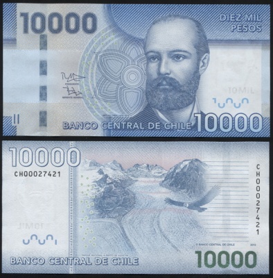 Чили. 10000 песо (Unc) 2013