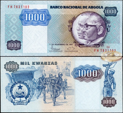 Ангола. 1000 кванза (Unc) 1987