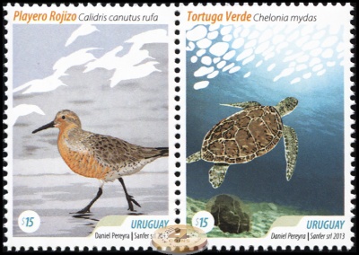 Уругвай. 2013. Фауна (Сцепка. MNH OG)