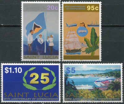 Сент-Люсия. 2004. 25 лет независимости Сент-Люсии (Серия. MNH OG)