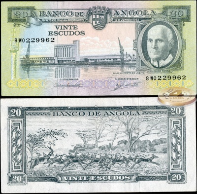Ангола. 20 эскудо (aUnc++) 1962