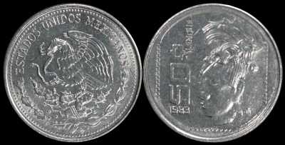 Мексика. Монета 50 сентаво. 1983 (KM#492. Unc)