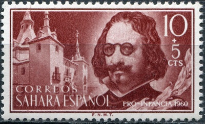Испанская Сахара. 1960. Франсиско Гомес де Кеведо (1580-1645) (Почтовая марка. MLH)
