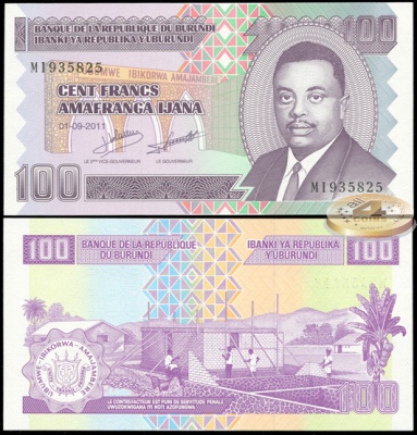 Бурунди. 100 франков (Unc) 2011