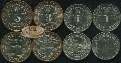 Таджикистан. Набор №2 (4 монет) 2006