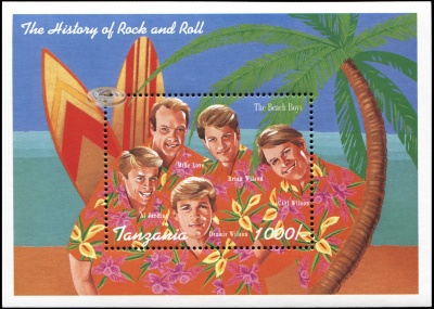 Танзания. 1995. The Beach Boys (Блок. MNH OG)
