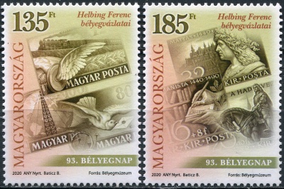 Венгрия. 2020. 150-летие Ференца Хельбинга (Серия Почтовых марок. MNH OG)