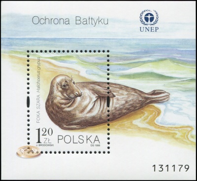 Польша. 1998. Защита животных Балтийского моря (Блок. MNH OG)