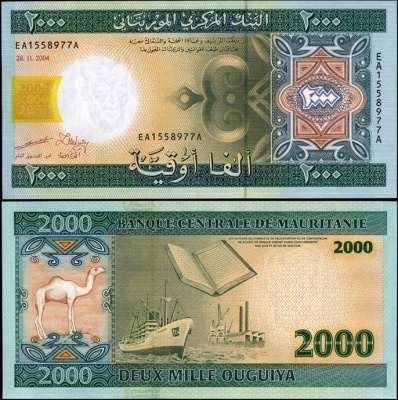 Мавритания. 2000 угий (Unc) 2004