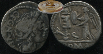 Римская республика. C. Egnatuleius C.f.. квинарий (VF)