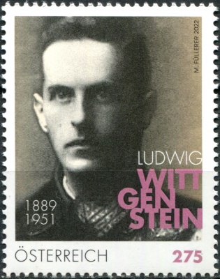 Австрия. 2022. Людвиг Витгенштейн (1889-1951 ), философ (Почтовая марка. MNH OG)