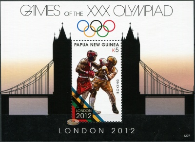 Папуа Новая Гвинея. 2012. Игры XXX Олимпиады. Лондон 2012 (Блок. MNH OG)