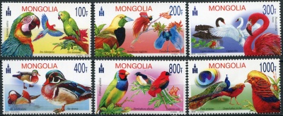 Монголия. 2012. Птицы со всего мира (Серия. MNH OG)