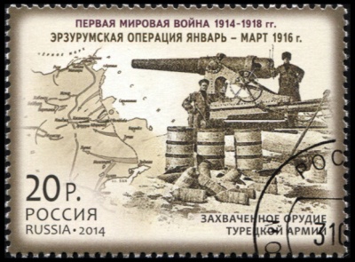Россия. 2014. Эрзурумская операция. Январь - март 1916 г. (Почтовая марка. CTO Гашеная)