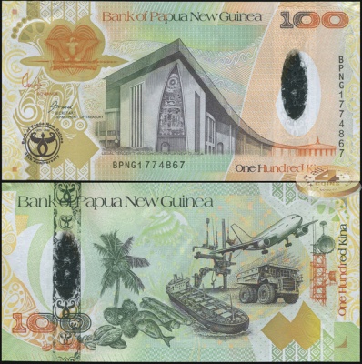 Папуа Новая Гвинея. 100 кин (Unc. Гибрид) 2009