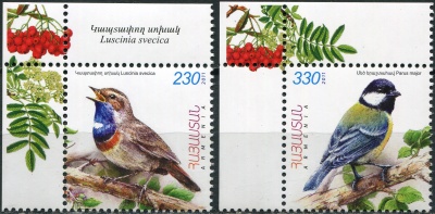 Армения. 2011. Животный мир Армении. Птицы (I) (Серия Почтовых марок. MNH OG)