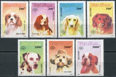 Вьетнам. 1990. Международная выставка марок в Новой Зеландии. Собаки (Серия. MNH OG)