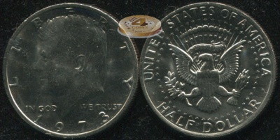 США. 1/2 доллара. 1973 (Unc)