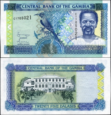 Гамбия. 25 даласи (Unc) 2001