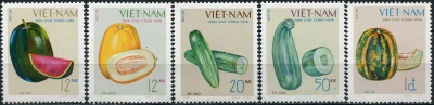Вьетнам. 1969. Местные фруктов. Виды дынь (Серия. MNH OG)