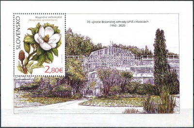 Словакия. 2020. Охрана природы. Ботанический сад, Кошице (Почтовый блок. MNH OG)