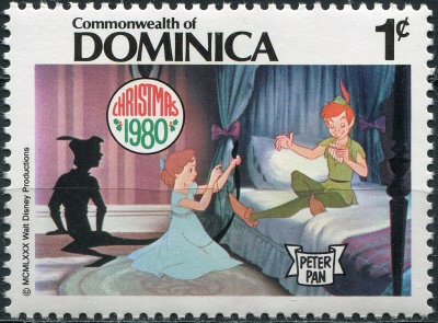 Доминика. 1980. Венди и Питер Пэн (Почтовая марка. MNH OG)