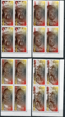 Папуа Новая Гвинея. 2017. Лица Папуа Новой Гвинеи (Серия Квартблоков. MNH OG)