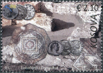 Косово. 2018. Археологические раскопки в Дрснике (Почтовая марка. MNH OG)