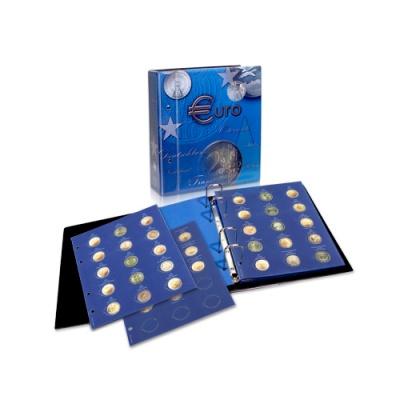 Альбом Coin-Compact TopSet-2 Euro для монет. В шубере. С 6 листами (Safe)