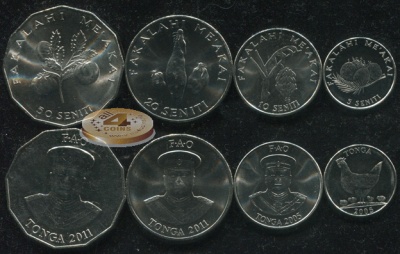 Тонга. Набор №5 (4 монеты) 2005-11