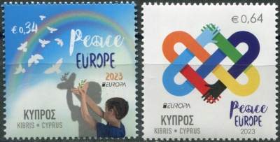 Кипр. 2023. Мир - высшая ценность человечества (Серия Почтовых марок. MNH OG)