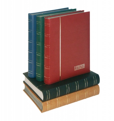 Альбом (кляссер) для марок Elegant Nubuk 1181. Нат. кожа. 60 черных страниц (Lindner)