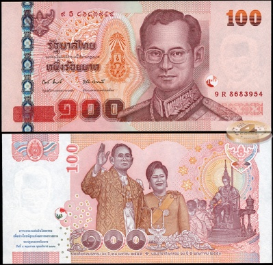 Таиланд. 100 батов (Unc) 2010