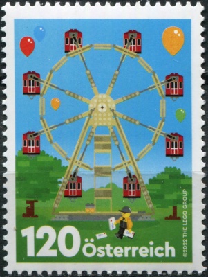 Австрия. 2022. 90-летие LEGO (Почтовая марка. MNH OG)