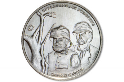 Португалия. 2.5 евро. 2011 (Unc) Капеллу и Ивенс - европейские исследователи