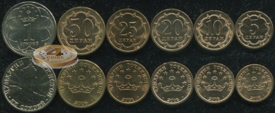 Таджикистан. Набор №1 (6 монет) 2001-06